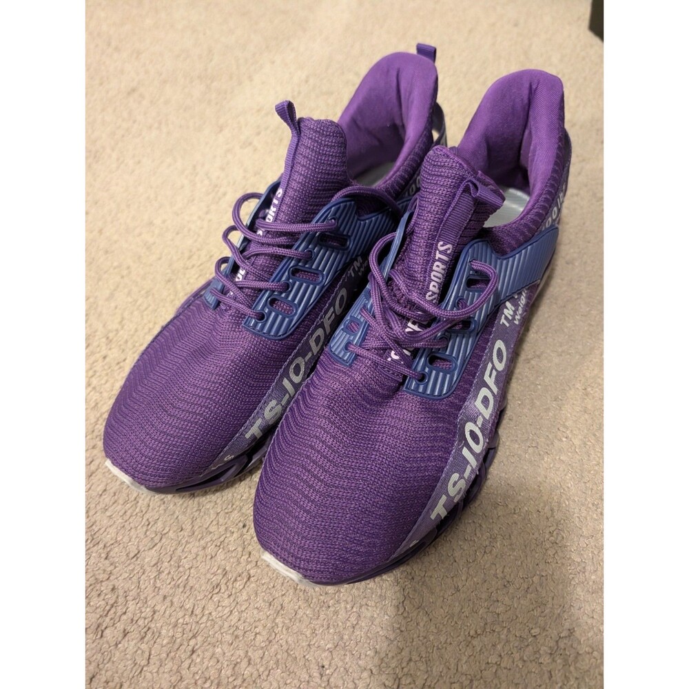 Mens Sz 12 Tsiodfo Shoes Athletic Sport Running Walking Comfort Light Purple